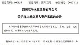 股市 | 四川雙馬終止置出水泥 大股東如何出牌尚費(fèi)思量