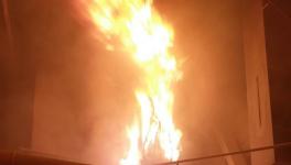 宜蘭潤(rùn)泰水泥凌晨大火 幸無人傷亡