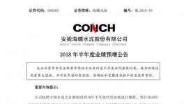海螺、華新、冀東等半年報預(yù)喜 水泥行業(yè)利潤有望創(chuàng)新高