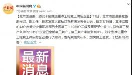 國(guó)資委令！復(fù)工滯后企業(yè)被約談！