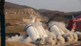 南京中聯(lián)5座骨料庫拆除現(xiàn)場：30秒爆破，干凈利索！