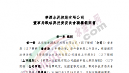 撤銷執(zhí)行委員會，華潤水泥成立戰(zhàn)略與投資委員會！