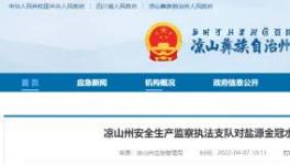 應(yīng)急管理局通報(bào)：鹽源金冠水泥被查出多處問(wèn)題！