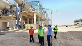 遲潔超參贊走訪慰問中材海外水泥廠6500t/d項目！